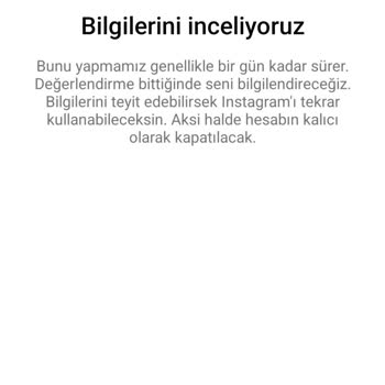 Instagram Açılmayan Hesap