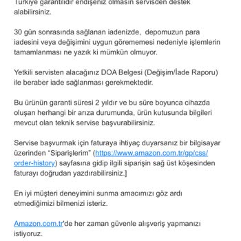 Amazon Yanıltarak Satış Yapıyor.