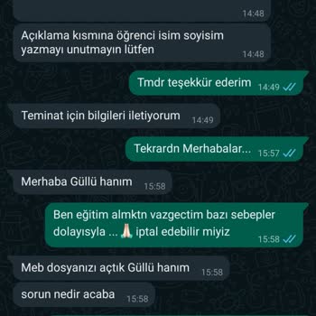 ingilizdiliedebiyati.com.tr İptal Etmek İstediğim Eğitimi İptali Olmuyor
