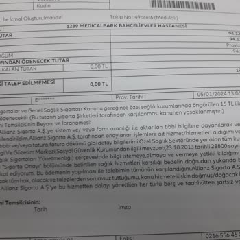 Medical Park Hastanesi Bahçelievler Özel Sigorta.