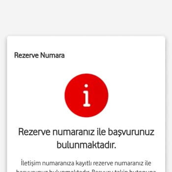 Vodafone Rezerve Edilmiş Numarasının Arkasında Durmuyor