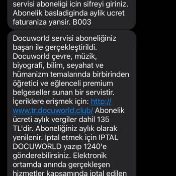 Vodafone Mobil Ödeme Abonelik Servis Sıkıntısı!