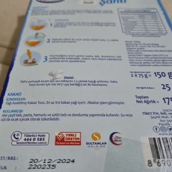 Kenton Krem Şanti Kıvam Alma Sorunu Ve Müşteri Hizmetleri Geri Dönüşü