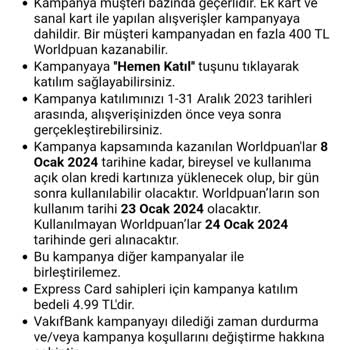 VakıfBank World Puanı Vermiyor