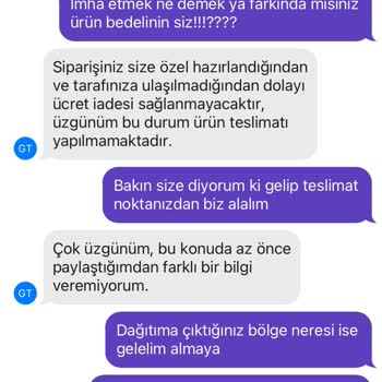 GetirYemek Sipariş İptali Ve Ücret İadesi Sorunu