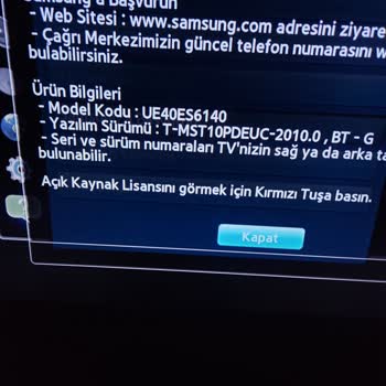 Samsung TV Güncelleme Şikayeti