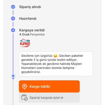 Hepsiburada Sipariş Teslimatında Yaşanan Gecikme Hakkında