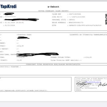 Vodafone Şirketinin Para İade Etmemesi
