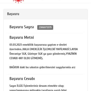 SGK Emeklilik Başvuruları 03. Mart