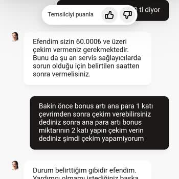 Casinom 62 Bin Tele Paramı Vermiyor