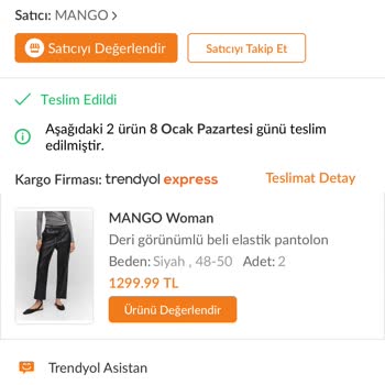 Mango Siparişteki Fiyatla Ürün Etiketindeki Fiyat Uyumsuzluğu
