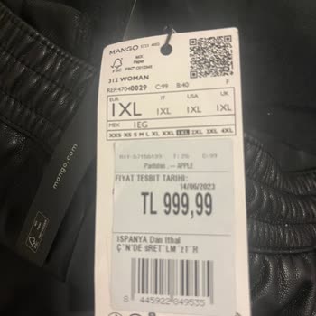 Mango Siparişteki Fiyatla Ürün Etiketindeki Fiyat Uyumsuzluğu