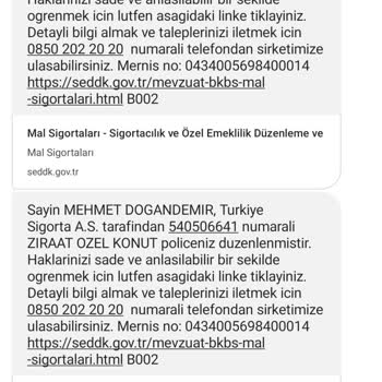 Türkiye Sigorta Ziraat Özel Konut Sigortası