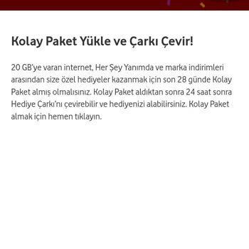 Vodafone Kolay Paket Yükledim Ama Çarkı Çeviremiyorum