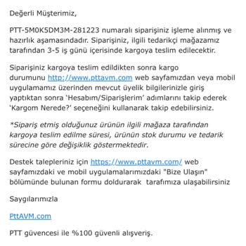 Epttavm Ürünümü İptal Etti