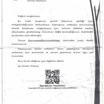 Birnumara.com Birnumara Ürün Gelmedi Teslim Edilmiş
