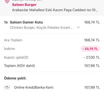 Saloon Burger Sakarya Agora Salon Burgerda Hırsızmışım Gibi Davranıldı