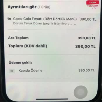 Usta Dönerci Tavuk Dürüm Şikayet (Kayseri)