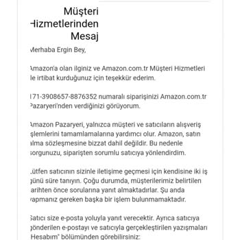 Amazon Uzun Teslimat Ve İade Sorunu
