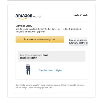 Amazon Uzun Teslimat Ve İade Sorunu