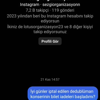 Sezgi Organizasyon Elazığ Ücret İadelerini Yapmıyor