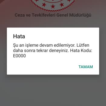 Adalet Bakanlığı E Görüş Hata Veriyor