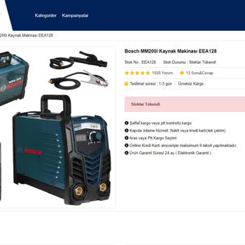 Ekinler Profesyonel El Aletleri Satın Alınan Ürün Ve Garanti Süreci İle İlgili Yaşanan Sorunlar