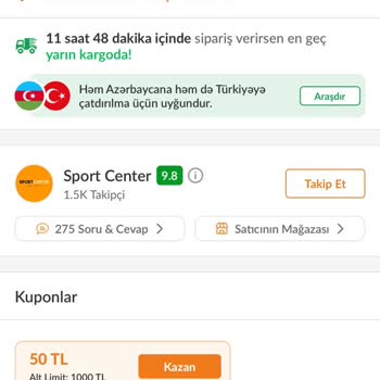 Trendyol Azerbaycan'a Yollanmış Ayakkabı İli İlgili Şikayet
