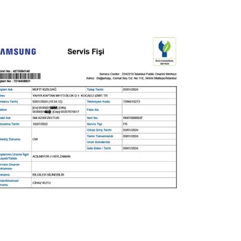 Samsung Servisi Haksız Yere Garantili Cep Telefonum Ücret İstiyor