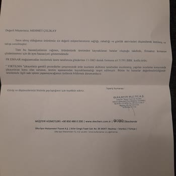 Skechers Asla Ürününün Arkasında Durmuyor