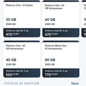 Turkcell'in Pahalı Paketleri