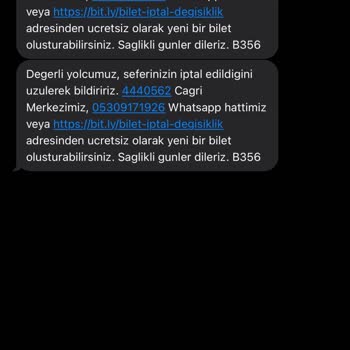 Kamil Koç Otobüs Firmasının Sefer İptal Şikayetleri