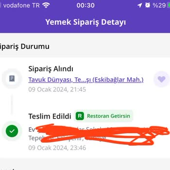 Sipariş Gelmedi Getirden Tavuk Dünyası