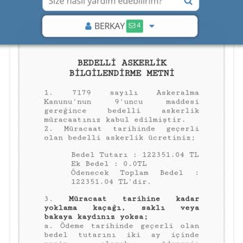 Milli Savunma Bakanlığı CİMER'e Yazdım. Bedelli Askerlik Sistem Kapanışı Ve Zamlı Fiyat