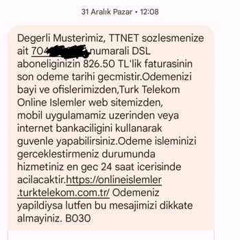 Türk Telekom Kendi Hatalarını Telafi Etmiyor