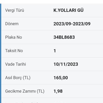 İstanbul Vergi Dairesi Başkanlığı Nakil Vasıta Kara Yolları