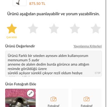 Turuncu Elma Bozuk Eşya Satıyor