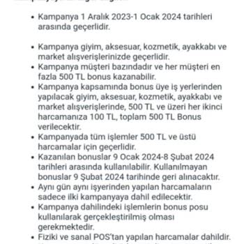 CepteTeb Bonus Kredi Kartı Yatmayan Bonus Puan