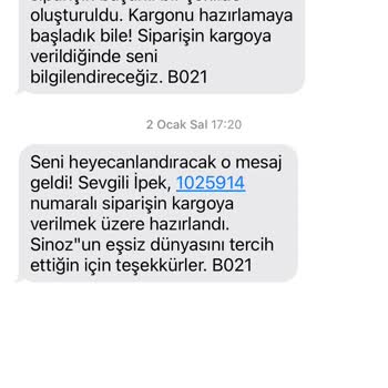 Sinoz Kargo Şikayeti Müşteri Memnuniyeti