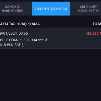 Apple Store Kredi Kartımdan Bilgim Dışında Para Çekildi