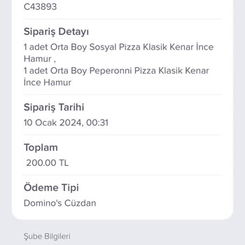 Domino's Pizza 1,5 Saatte Gelmeyen Pizza Hayal Kırıklığı!