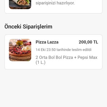Yemeksepeti Yanlış Ürün Getirme