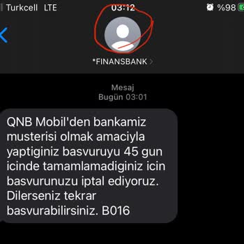 QNB Finansbank Gece Attığı Mesaj