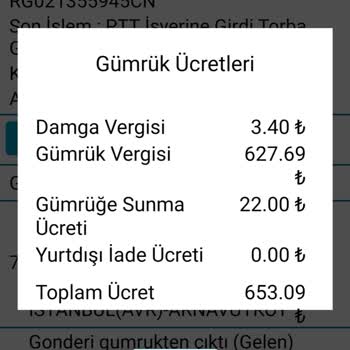 İstanbul Gümrük Müdürlüğü Yüksek Gümrük Vergisi