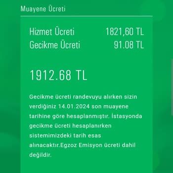 TÜVTÜRK Muayene Randevusu V