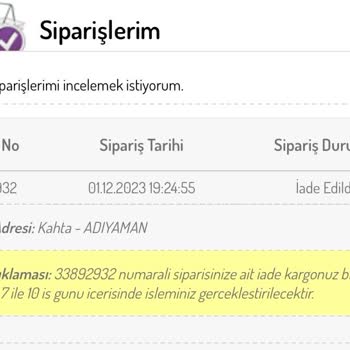 Sefamerve İade Ücretinin Ödenmemesi