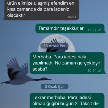 Mounte Bianca Ücret İadesi Gecikmesiyle İlgili Şikayet
