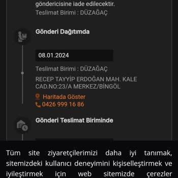 MNG Kargo Adresime Ürün Teslim Edilmedi