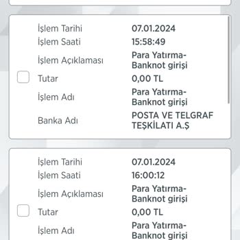 Ziraat Bankası PTT ATM Para Yutma Sorunu
