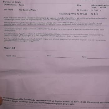 iPhone Akasya AVM Kamera Sorununu Çözmedi